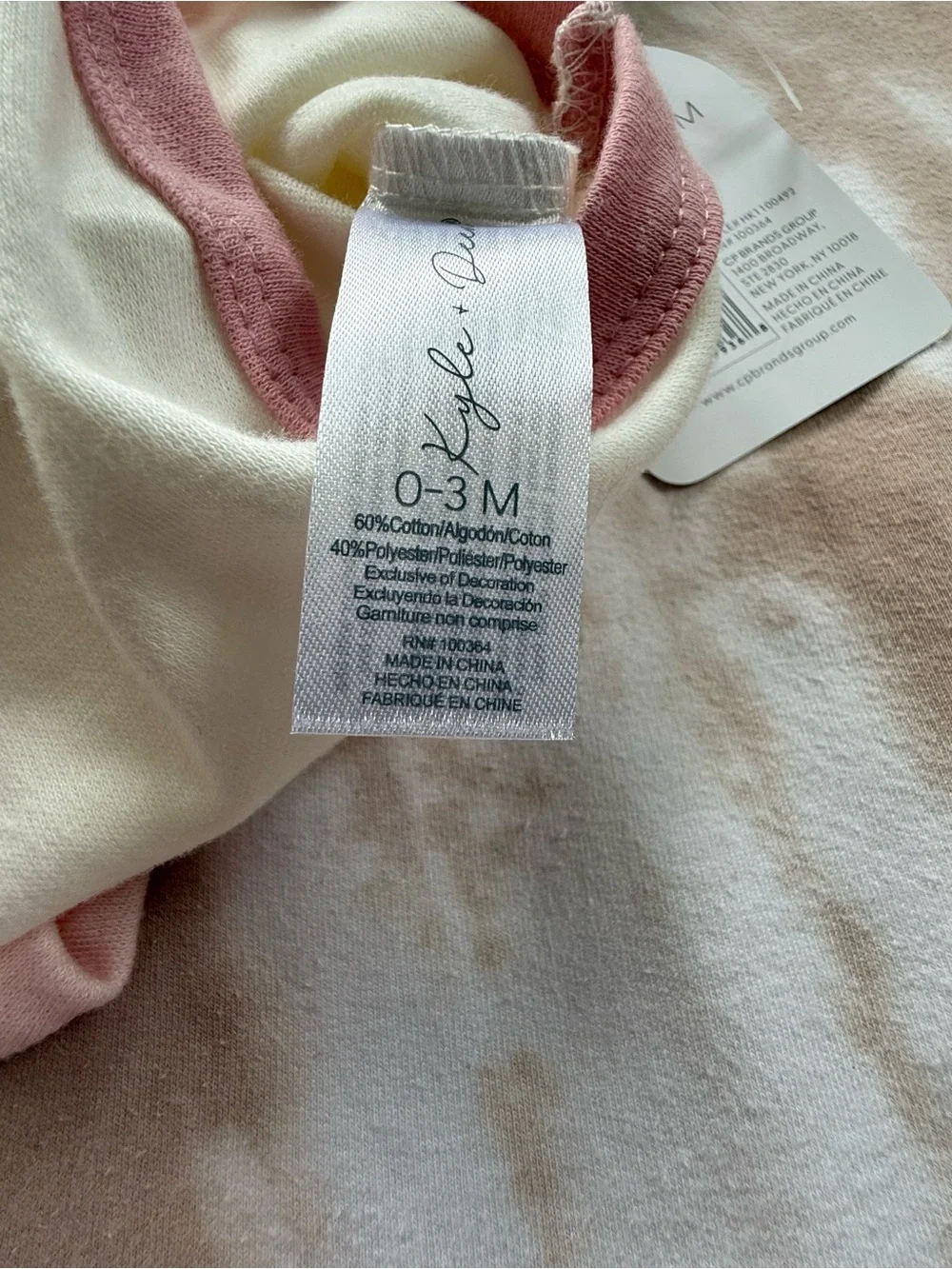 Baby Girls Pink & Cream Floral Bodysuit Set - 5 Pack 0-3M